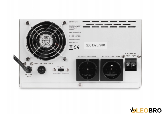 Комплект Volt Polska SINUS PRO 2000S 24/230V 1400/2000W + Акумулятор гелевий 4SUN GEL 100 Ah 2 шт - 3