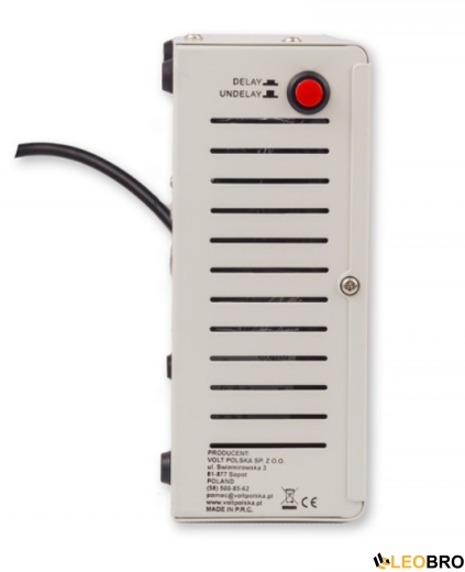 Стабілізатор напруги Volt Polska AVR 2000VA 8-11% SLIM (5AVRZS2000) - 2