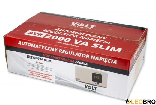 Стабілізатор напруги Volt Polska AVR 2000VA 8-11% SLIM (5AVRZS2000) - 4