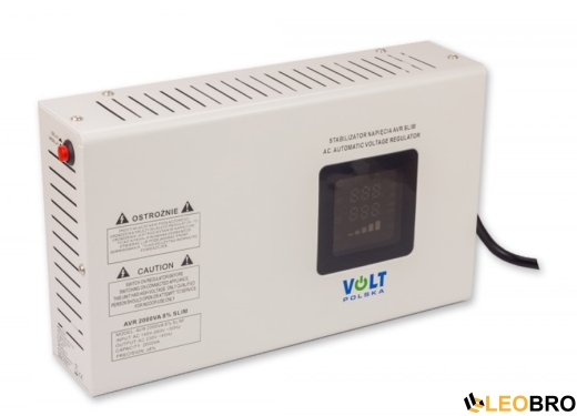 Стабілізатор напруги Volt Polska AVR 2000VA 8-11% SLIM (5AVRZS2000) - 5
