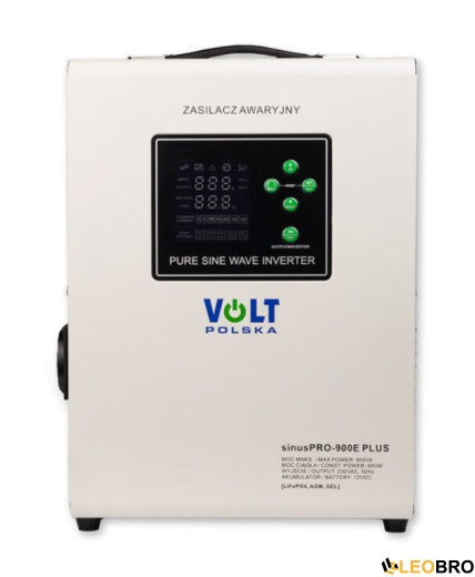 Гібридний ДБЖ/інвертор Volt Polska SINUS PRO 900 E PLUS 12/230V 600/900W (3SPM09012M) - 1
