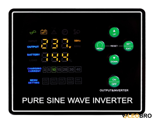 Гібридний ДБЖ/інвертор Volt Polska SINUS PRO 900 E PLUS 12/230V 600/900W (3SPM09012M) - 3