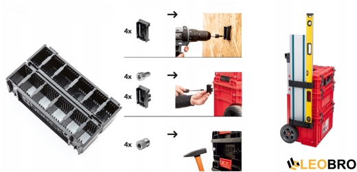 Набор держателей 2шт. для инструментов Qbrick System Custom Long Items Holder (5901238261346) - 5