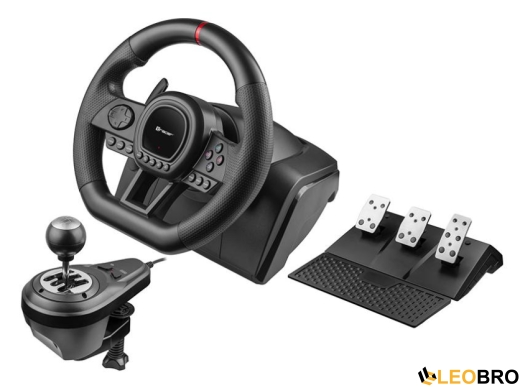 Кермо з педалями та коробкою передач Tracer SimRacer 6in1 для PS4/PS3/PC/Xbox One/Xbox 360 (47345) - 1