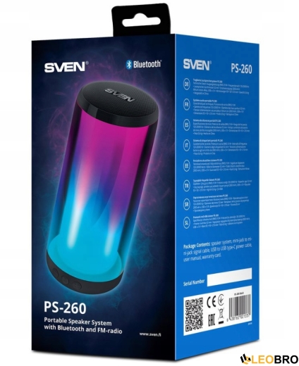 Колонка блютус SVEN PS-260 10W - 6