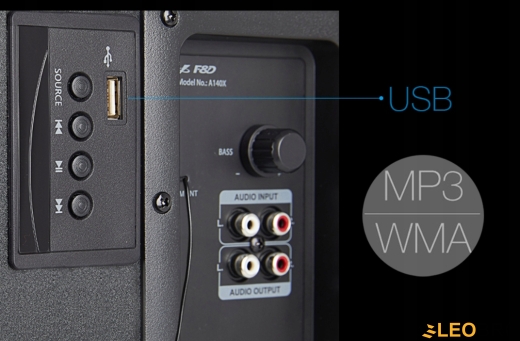 Мультимедийная акустика Fenda A140x Black 37W 2.1 - 4