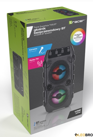 Блютуз колонка Tracer Superbox TWS Black 10W (TRAGLO46612) - 4