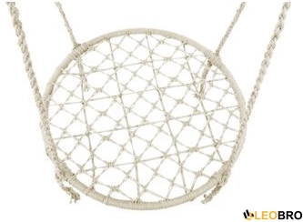 Гойдалка гніздо 80,0 см плетена FUNFIT (Кремова) (2605) - 2