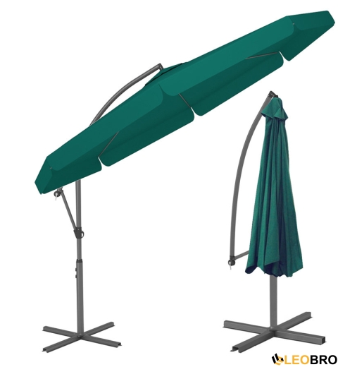 Складна парасолька з боковим подовжувачем FUNFIT Зелений (3053) - 1