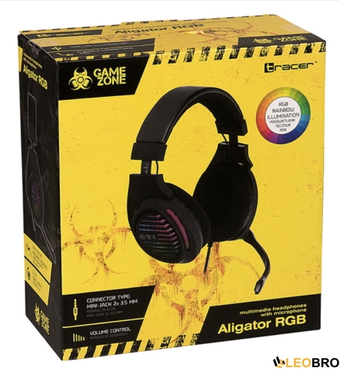 Комп'ютерна аудіо гарнітура Tracer GAMEZONE Aligator RGB Rainbow LED (TRASLU46466) - 5