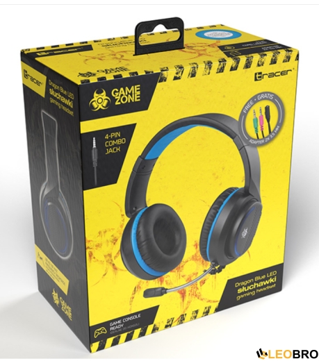 Комп'ютерна аудіо гарнітура Tracer GAMEZONE Dragon Blue LED (TRASLU46621) - 4