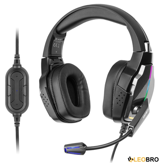 Компьютерная аудио гарнитура Tracer GAMEZONE Hydra PRO RGB 7.1 (TRASLU46955) - 1