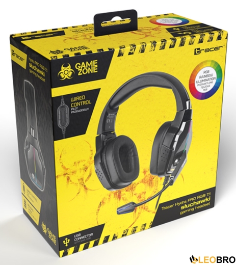 Компьютерная аудио гарнитура Tracer GAMEZONE Hydra PRO RGB 7.1 (TRASLU46955) - 5