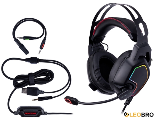 Комп'ютерна аудіо гарнітура Tracer GAMEZONE Raptor V2 RGB (TRASLU46464) - 1