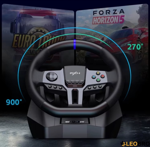 Руль с педалями и коробкой передач PXN V9 GEN2 + Стойка для руля PXN A9 - 6