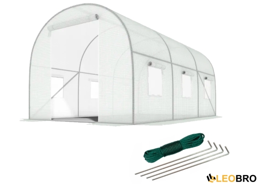 Садова теплиця парник LEOBRO Garden 6м2 White (LB-6M19W) - 1