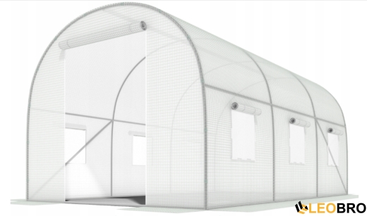 Садова теплиця парник LEOBRO Garden 6м2 White (LB-6M19W) - 2