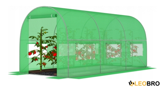 Посилена садова теплиця парник LEOBRO Garden 10м2 Green (LB-10M25) - 2