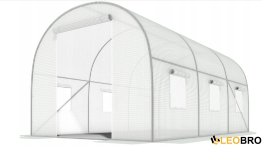 Посилена садова теплиця парник LEOBRO Garden 10м2 White (LB-10M25W) - 2
