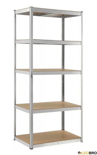 Металлический стеллаж FunFit 180x100x50 см, прочный (200 кг/полка) - 2