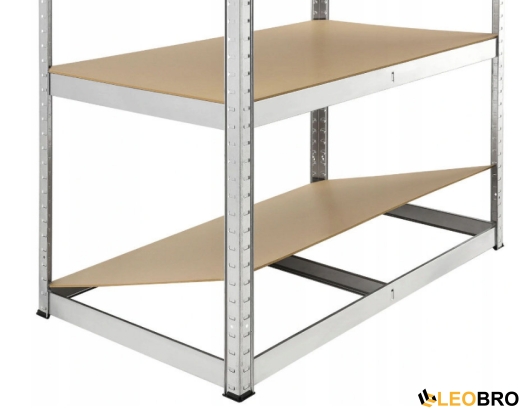 Металлический стеллаж FunFit 180x100x50 см, прочный (200 кг/полка) - 4