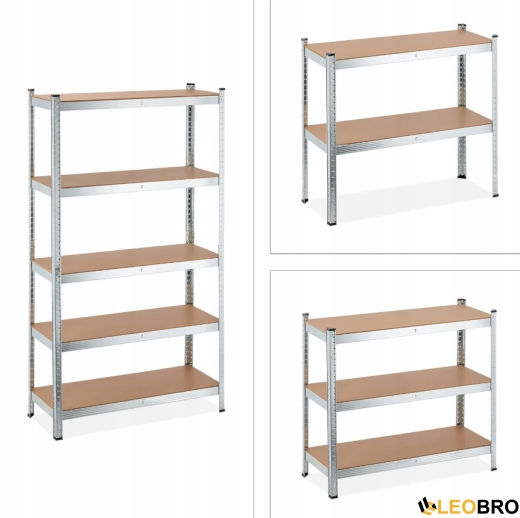 Стеллаж FunFit 180 х 270 х 40см, 175кг/полка, 5 полок - 3