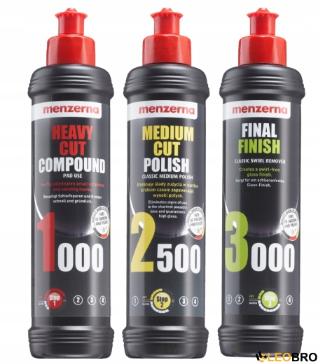 Полировальная машинка MAJSTER MP0442 2,6KW + 4 насадки + полировальная паста MENZERNA - 3