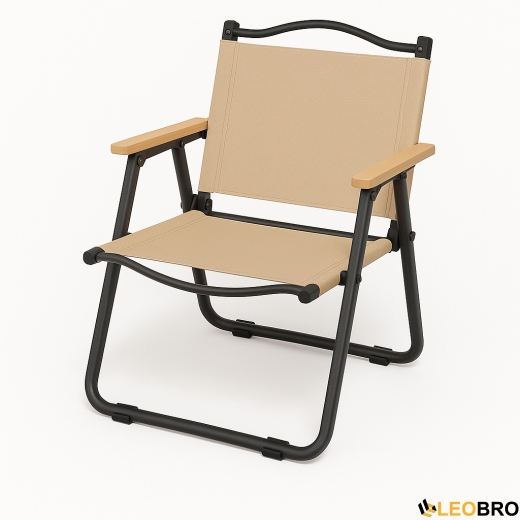 Кемпінгове крісло LEOBRO Бежеве Велике (CH-S03-L) - 1