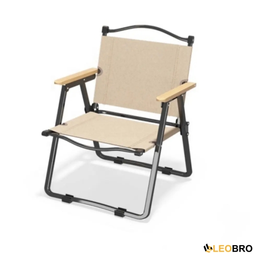 Кемпінгове крісло LEOBRO Бежеве Середнє (CH-S03-M) - 1