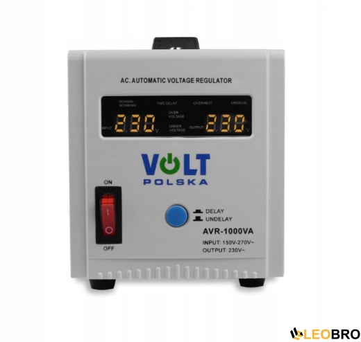 Стабілізатор напруги Volt Polska AVR 1000VA 8-11% (5AVR1000SE) - 5