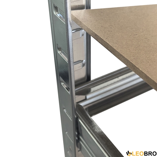 Стеллаж LEOBRO Premium 180 х 90 х 40 см, 175кг/полка, 5 полок (LB-R175-GAN) - 7
