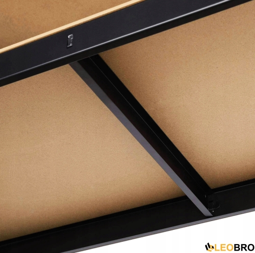 Стелаж LEOBRO Premium Чорний 180 х 90 х 40 см, 175кг/полиця, 5 полиць (LB-R175-BLN) - 3