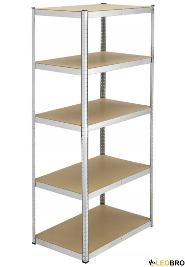 Стелаж LEOBRO 180 х 90 х 40 см, 265кг/полиця, 5 полиць (LB-R265-GAL) - 2