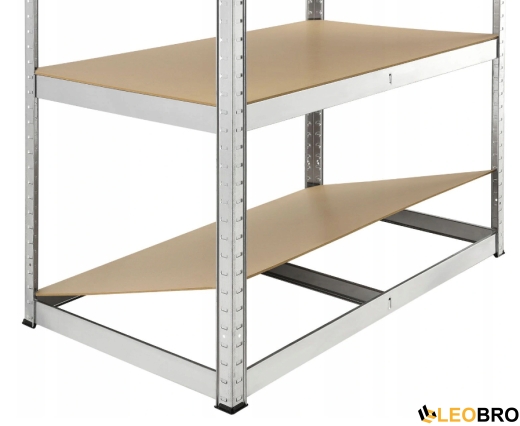 Стелаж LEOBRO 180 х 90 х 40 см, 265кг/полиця, 5 полиць (LB-R265-GAL) - 3