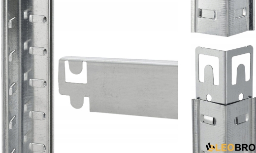 Стелаж LEOBRO 180 х 90 х 40 см, 265кг/полиця, 5 полиць (LB-R265-GAL) - 5