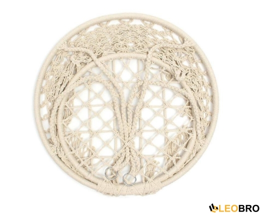 Гойдалка гніздо 110 см плетена FUNFIT Cream (2607) - 5