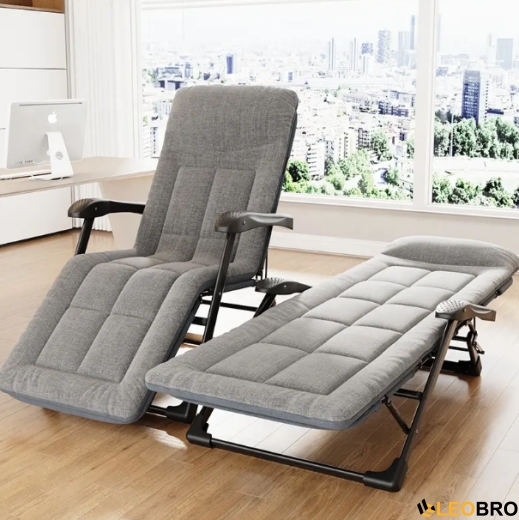 Розкладне крісло ліжко LEOBRO Сіре (FCB-S08-PM) - 1