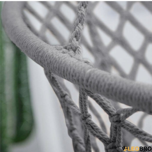 Гойдалка гніздо 110 см плетена FUNFIT Gray (2766) - 7