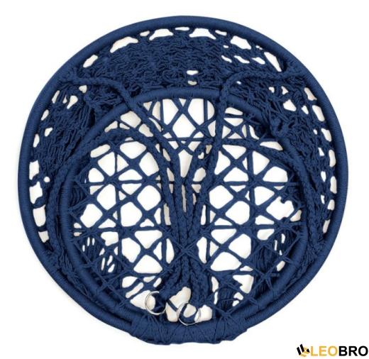 Гойдалка гніздо 110 см плетена FUNFIT Blue (2765) - 3