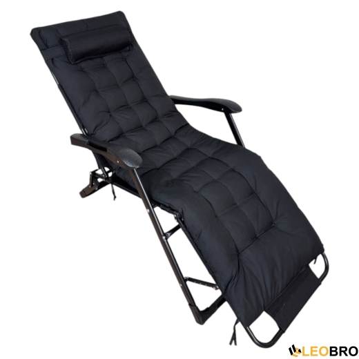 Крісло-ліжко трансформер LEOBRO Чорне (HT-148G1+ BLACK) - 10