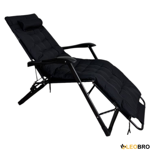 Крісло-ліжко трансформер LEOBRO Чорне (HT-148G1+ BLACK) - 9