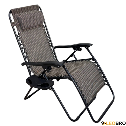 Раскладное кресло шезлонг LEOBRO Zero Gravity Plaid (LB-ZGC-A1-PLD) - 2