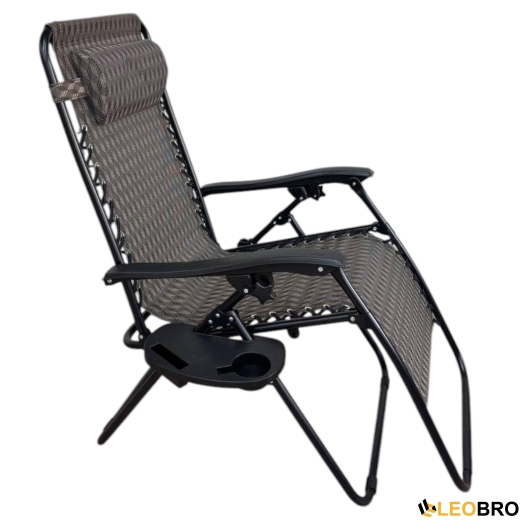 Раскладное кресло шезлонг LEOBRO Zero Gravity Plaid (LB-ZGC-A1-PLD) - 3