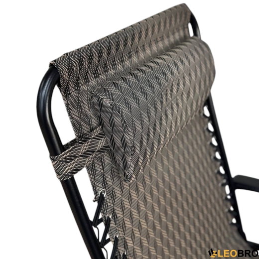 Раскладное кресло шезлонг LEOBRO Zero Gravity Plaid (LB-ZGC-A1-PLD) - 5