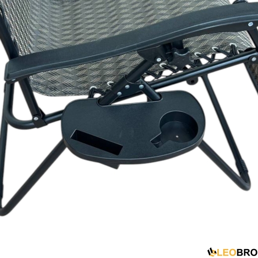 Раскладное кресло шезлонг LEOBRO Zero Gravity Plaid (LB-ZGC-A1-PLD) - 6