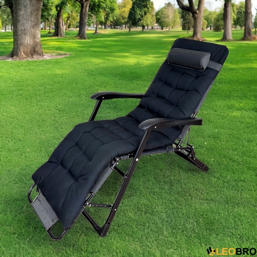 Розкладне крісло ліжко з подушкою LEOBRO Striped (LB-FCB-G1-STR) - 5
