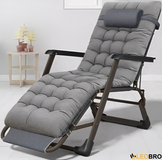 Раскладное кресло кровать с подушкой LEOBRO Темно-серый (LB-FCB-G1-GRY) - 1