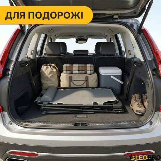 Раскладное кресло кровать с подушкой LEOBRO Темно-серый (LB-FCB-G1-GRY) - 5