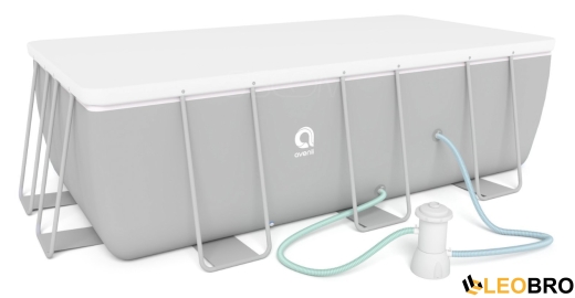 Бассейн каркасный, прямоугольный Avenli 400x207x122 см. 17в1 (2818) - 5