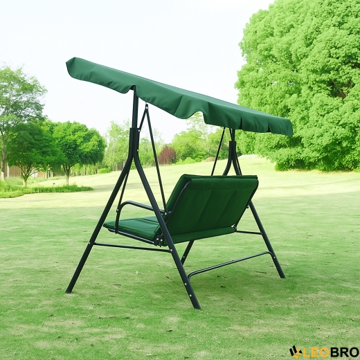 Водонепроникна гойдалка з подушками на 3 особи LEOBRO Зелена - 2